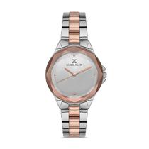 Relogio Analogico Feminino Daniel Klein Premium DK.1.12545-3 - Prata/Rosa Ouro