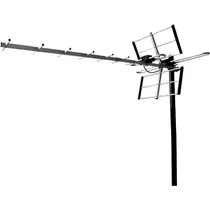 Quanta Antena Externa Digital QTKANTV600 Uhf HDTV Plata/Negro