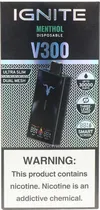 Vape Descartável Ignite V300 Menthol 30000 Puffs