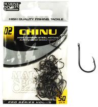 Anzol Marine Sports Chinu Black Nickel 02 com 50 PCS