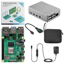 Mini PC Raspberry Pi 4 Kit Starter Alumínio 4 GB