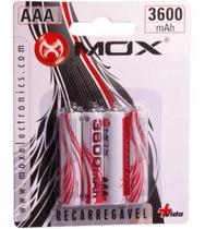 Pilha Recarregavel Mox AAA 3600MAH com 4 Unidades