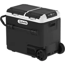 Conservadora Dual Portátil Quanta QTCDB60 Raveferer com Rodas - Preto/Branco 60L