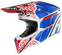 Capacete para Moto Airoh Wraap Idol - Tamanho L (59-60) - Azul/Vermelho