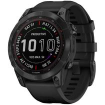 Relogio Smartwatch Garmin Fenix 7 Sapphire Solar - Titanio Preto (010-02540-37)