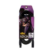 Cable de Microfono Santo Angelo 20FT Ninja LW XRL A XRL 6.10M Negro