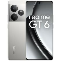 Smartphone Realme GT 6 RMX3851 Dual Sim 512GB/16GB Ram de 6.78" 50+50+8MP/32MP - Silver Fluid (Anatel)