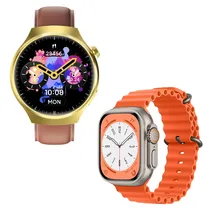 Kit Relogio Smartwatch I80 Suit Extremc com 2 Smartwatch + Fone de Ouvido Sem Fio + 7 Pulseiras