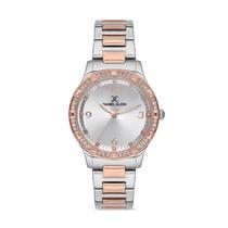 Relogio Analogico Feminino Daniel Klein Premium DK.1.12526-4 - Prata/Rosa Ouro