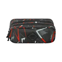 Cartuchera Sestini Orange Power 075790-54 Negro/Naranja