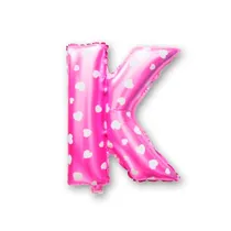 Balao Letra K Pink 16 Polegadas