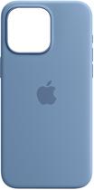 Apple Capa iPhone 15 Pro Max Silicone Case MT1Y3ZM/A With Magsafe - Winter Blue