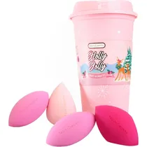 Kit Esponjas Beauty Creations Holly Jolly - 4 Peças
