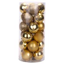 Bolas de Natal Decoracao para Arvore Dorado 6CM 24PC