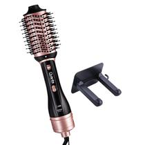 Quanta Cepillo p/Cabello QTES6001N 2T/1300W/Soport Bivolt Negro Rosa