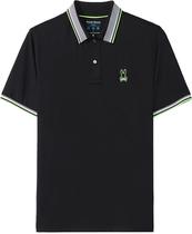 Outlet Camiseta Polo Psycho Bunny B6K607 Masculina - Preto