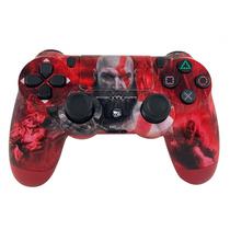 Controle PS4 Playgame Dualshock God Of War Red