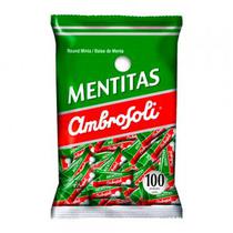 Bala Menta Mentitas Ambrosoli Tradicional Pacote Con 100 Unidades