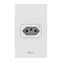 Tomada de Parede 4LIFE Zigbee Smart Wall Socket FLS1BRZ / 4000W / Zigbee 3.0 / Compativel com Alexa e Google Home / 100-240V ~50/ 60HZ / App Smart Life - Branco
