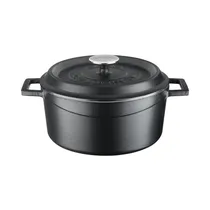 Cacerola de Hierro Fundido Lava LVYTC20EDTK2MATBL 2.82L 20 CM Negro