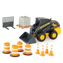 Trator New Holland 1/16 L225 Skid Steer Set W/Accessories 47351