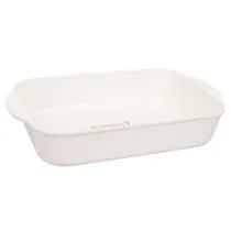 Assadeira para Forno Jio 22 X 30 CM Antiaderente Creme