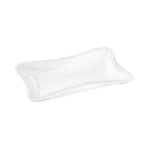 Bandeja de Porcelana Wilmax WL-992693/A 29.5 X 20 CM Blanco