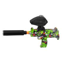 Brinquedo Arma de Gel Uzi M12-2 - Recarregavel - Verde/Preto