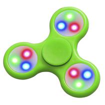 Spinner Fidget Anti Stress LED Verde