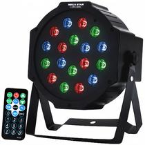 Refletor LED Megastar LSPA18RC com 18 Leds / Bivolt - Preto