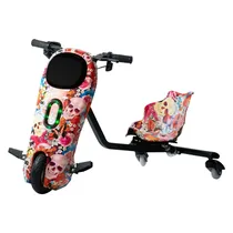 Triciclo Elétrico Keen Robot - 8.5" - Bluetooth - LED - Recarregável - Rosa Coração