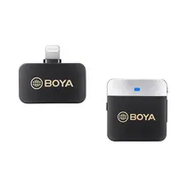 Microfone Sem Fio Boya BY-M1V5 para iPhone (1TX+1RX)