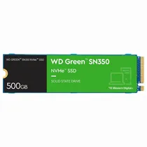 SSD Western Digital WD Green SN350, 500GB, M.2 Nvme, Leitura 2400MB/s, Gravação 1500MB/s, WDS500G2G0C