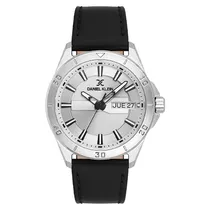 Relogio Analógico Masculino Daniel Klein DK.1.13975-1 Premium Gent / Pulseira de Couro - Preto/Preto