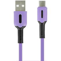 Cabo USB-C Only Gummy MOD67 1 Metro - Roxo/Preto