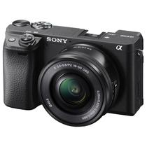 Camera Digital Sony A6400 ILCE-6400L Kit - 24.2MP - Lente 16-50MM - Wi-Fi - Bluetooth - Tela 3" - Preto