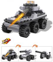 Bloco de Montar Cogo Army Action 3 In 1 3007-5 Tanque (90PCS)