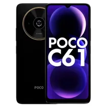 Celular Xiaomi Poco C61 128GB / 4GB Ram / Dual Sim / Tela 6.71" / 8MP - Preto (Global) BR