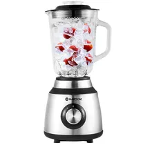 Liquidificador Mox MO-LC61 / 650W / 1.5 Litros / 2 Velocidades + Pulsar / 110V ~ 50/ 60HZ - Preto/ Cinza