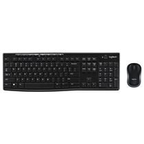 Kit Logitech MK270 920-004432 Teclado + Mouse Sem Fios Espanhol - Preto