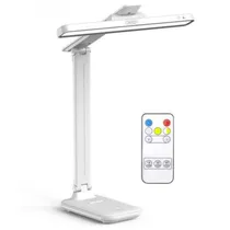 Lampada de Mesa LED Xo XO-OZ07 2 Em 1 / 12000MAH / 3 Niveis de Iluminação / com Controle Remoto / Ajustável - Branco