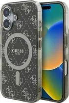 Capa Guess para iPhone 16 GUHMP16SH4DTEW - Black