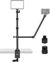 Suporte Neewer Table Top With 2-Selection Auxiliary Holding Arm TL253A - Preto