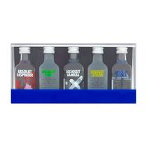 Vodka Absolut Mini Pack 5 Unidades de 50ML