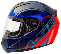 Capacete para Moto LS2 Rookie Cypress FF352 - Tamanho M (57-58) - Laranja/Preto