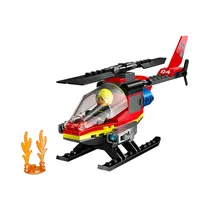 Juguete de Construcción Lego City Fire Rescue Helicopter 60411 85 Piezas