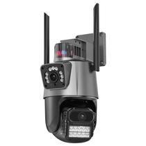 Camera de Seguranca Smart Wifi BS-XMS18-6MP / 3.6MM / Dual Lens / Microfone / Alarma / Deteccao Humana / App Icsee - Preto