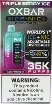 Vape Descartável Oxbar Ice-Nic Triple Berry Ice - 35000 Puffs