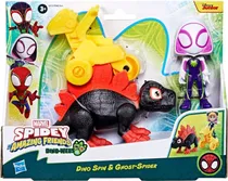 Spidey Amazing Friends Marvel Dino Spin & Ghost-Spider Hasbro - G0125