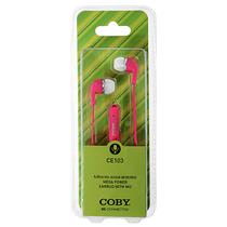 Fone de Ouvido Coby CE103 com Microfone - Rosa